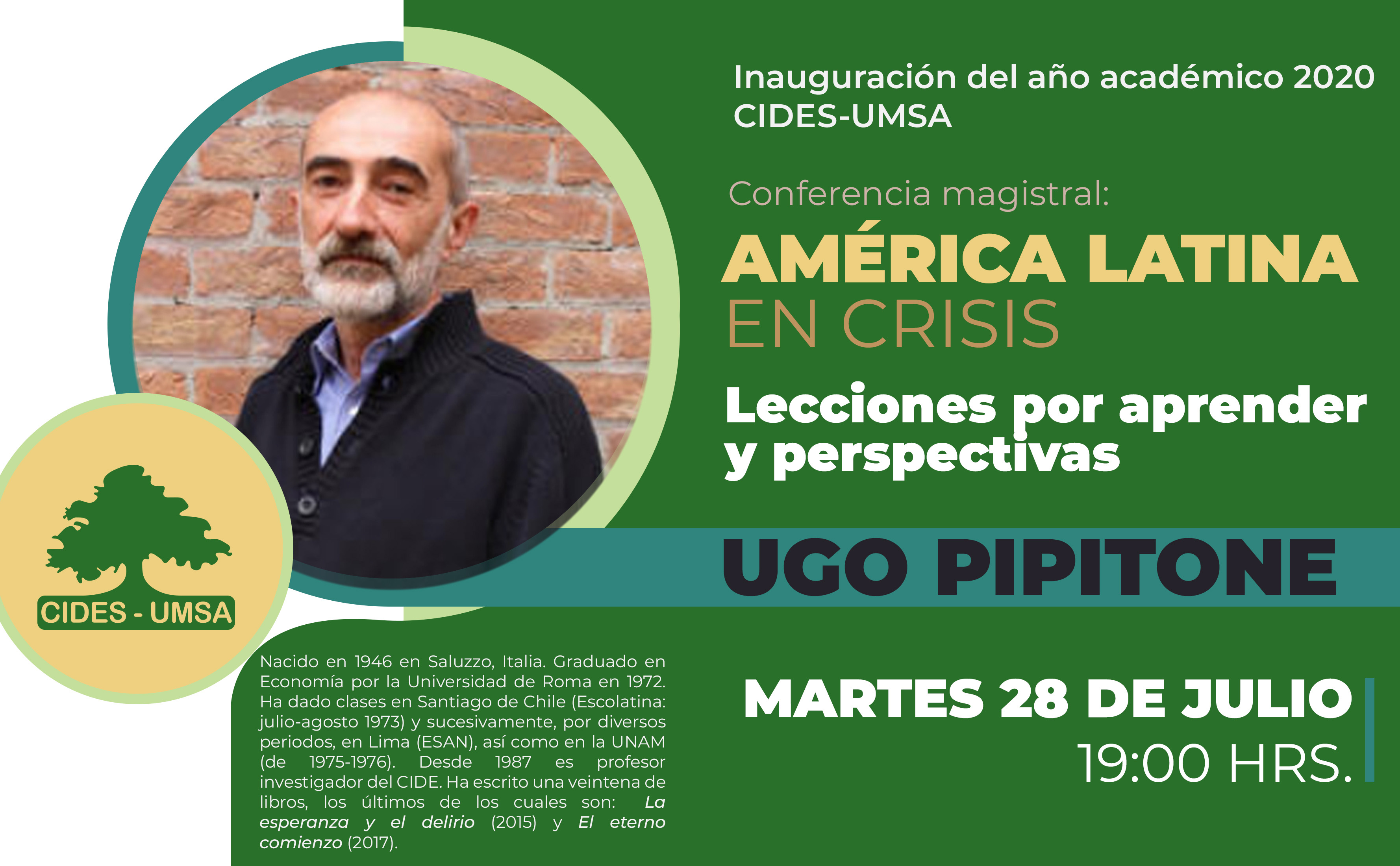 Conferencia magistral: AMÉRICA LATINA EN CRISIS