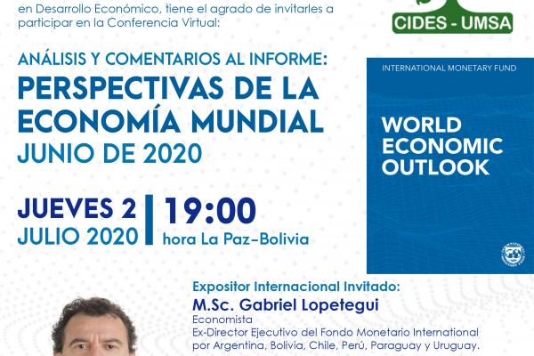 WEBINAR: Análisis y Comentarios al Informe: Perspectivas de la Economía Mundial - Junio de 2020